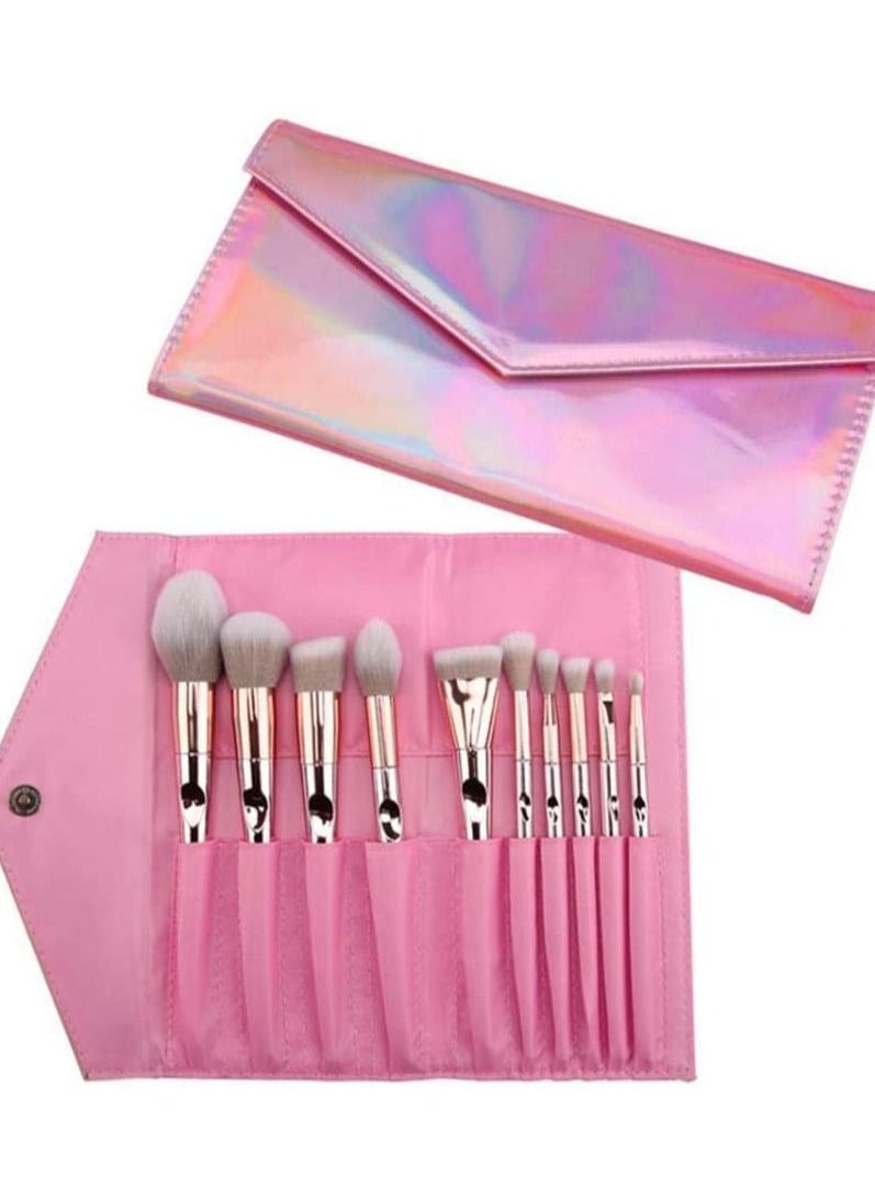 ORiTi 10-Piece Makeup Brushes Fingerprints Set Foundation Blending Brush Face Powder  - Image 2