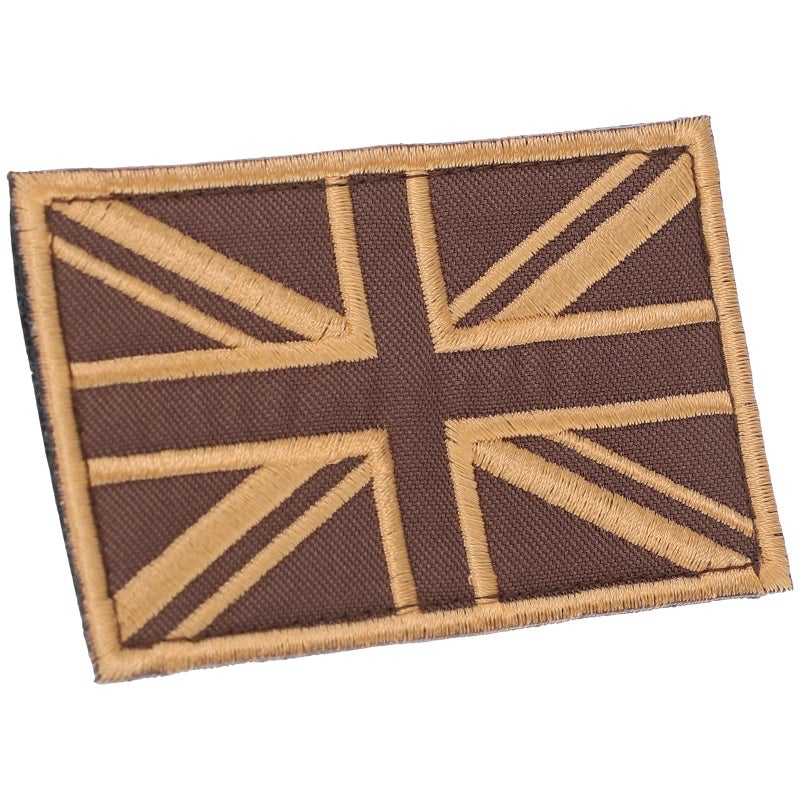 Vintage Brown Union Jack Sew On Patch For Jackets Hats And Jeans - Image 2