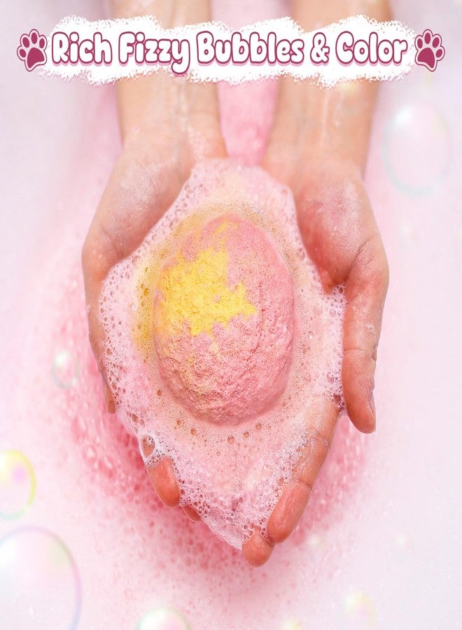 Toylink Bath Bombs for Kids with Surprise Inside for Girls Boys, 12 Pack Kids Bath Bombs with Dog & Cat Toys Pretend Playset Handmade Bubble Bath Fizzies Birthday Christmas Gift Set - Image 4