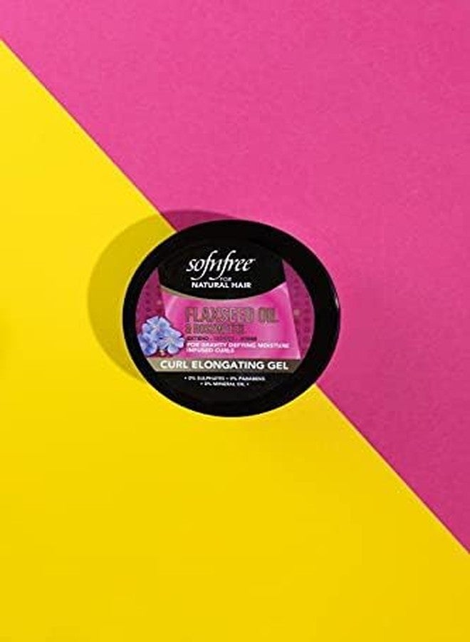 SOFNFREE جل سوفن فري لتمديد التجاعيد بزيت بذور الكتان وماء الورد - موسع تجاعيد للشعر الطبيعي والموجات - علاج مرطب للشعر وفروة الرأس، 11 أونصة سائلة (عبوة واحدة) - Image 5