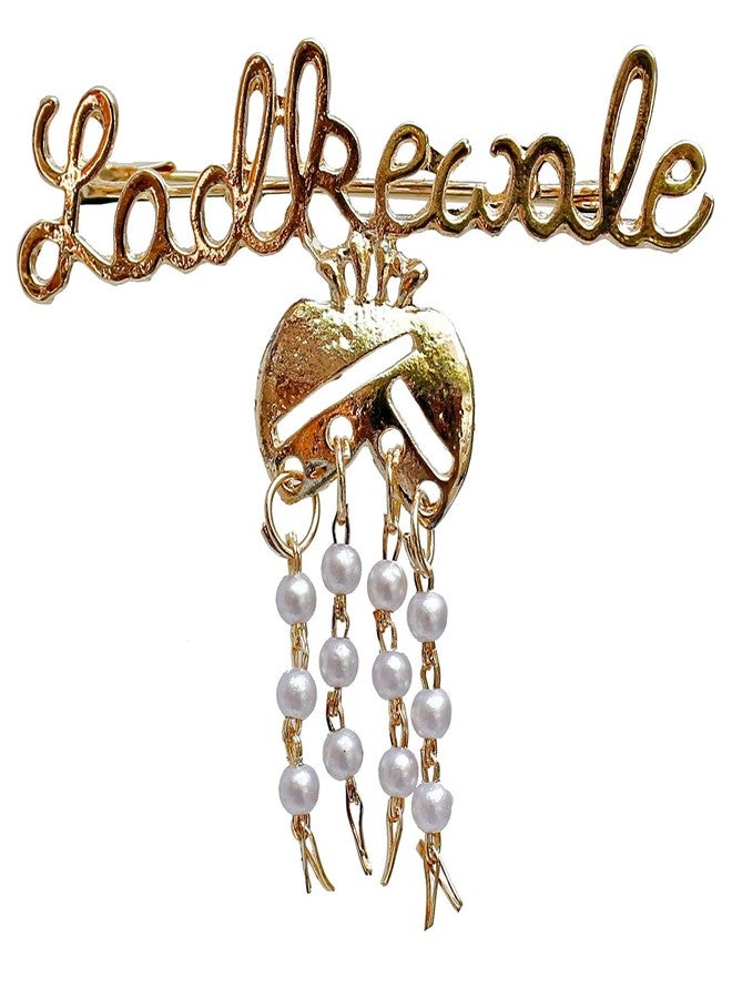 V4U Men & Women Ladkewale Gold Plated Brouch/Brooch Pin (Pack of 16) - Image 3