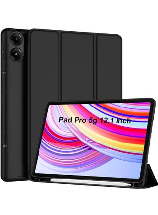 Case for Redmi Pad Pro 12.1 inch, Soft Flexible Protective Case Cover for Redmi Pad Pro 12.1 Inch Tablet, Support Auto Sleep Wake - Black - pzsku/ZCFA0A2914D62FBFFA72BZ/45/_/1740512389/dc4c837a-45a0-4313-acea-ffe0aaf1eb4e