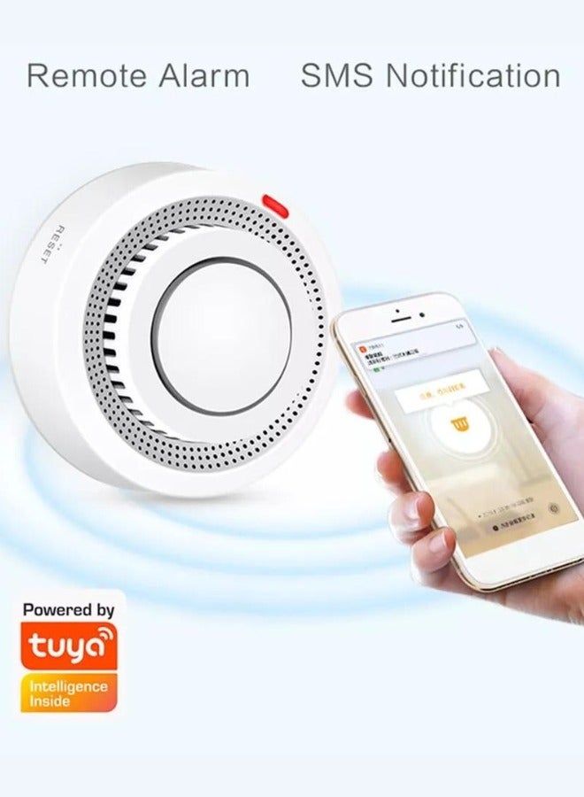 Wi-Fi Fire Alarm for Home Sensor White/Red 8.6cm  - Image 4