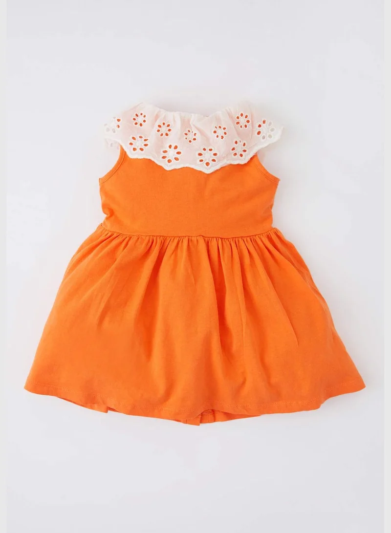 DeFacto Orange Button-Down Dress