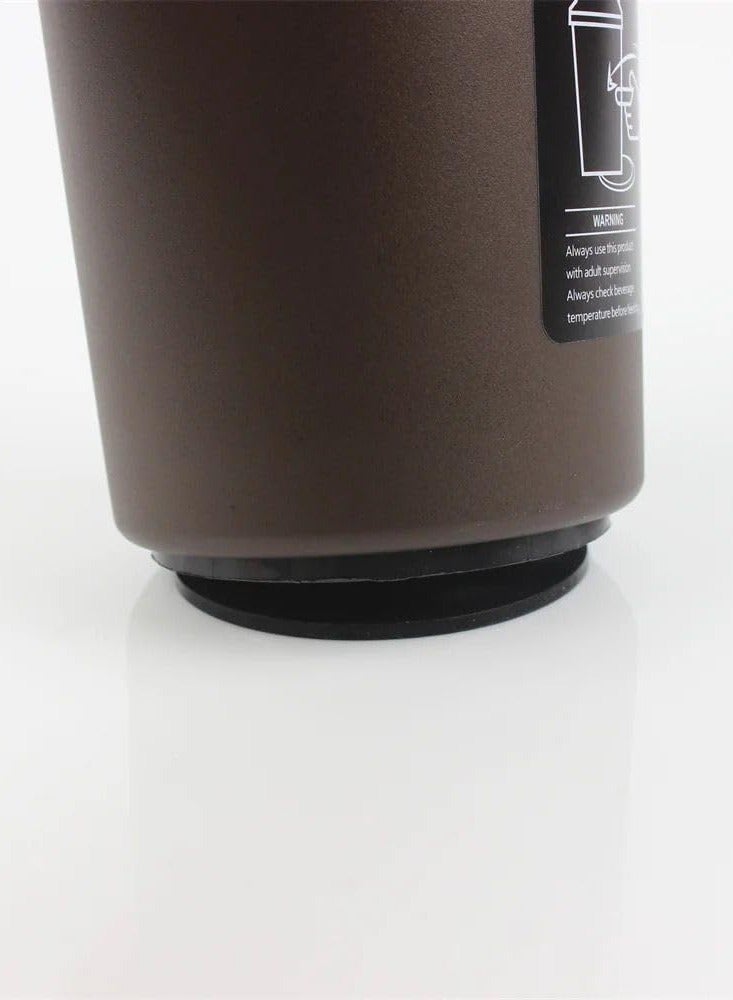 QSHOP Stainless Steel Vacuum Insulated Thermal Mug, 500ml Leakproof BPA Free Sports Water Cup for Coffee Tea Travel to Keep Drinks Hot or Cold  - Image 5