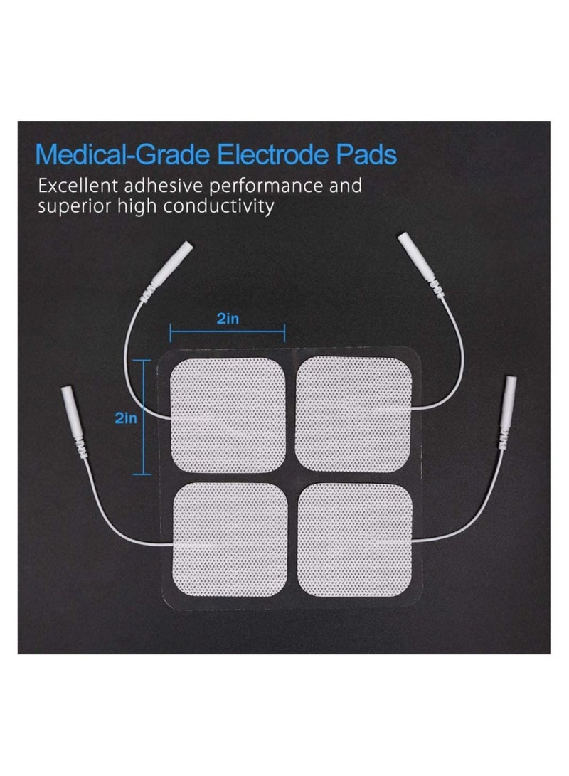 Generic 20 PCS TENS Unit Pads 5x5cm Reusable Replacement Electrode Patches for Electrotherapy  - Image 2