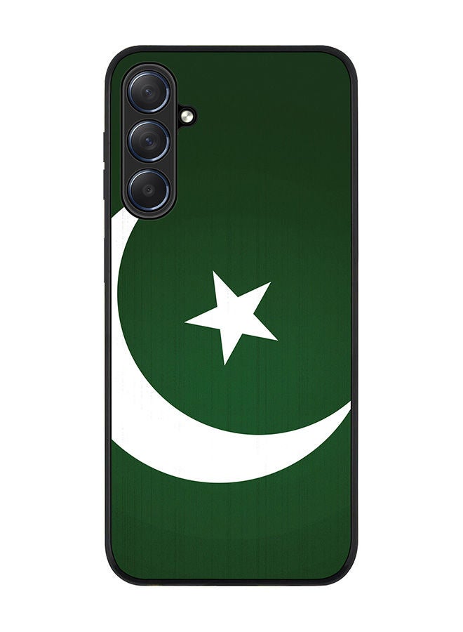 Stylizedd Rugged Black edge case for Samsung Galaxy M54 5G, Slim fit Soft Case Flexible Rubber Edges Anti Drop TPU Gel Thin Cover -  Flag Of Pakistan - Image 1