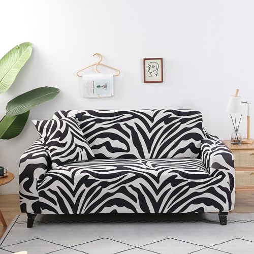 HOOBUY Printed Sofa Cover Stretch Couch Covers Patterned Loveseat Slipcovers for 2 Seater Cushion Couch Love Seat Set HW 2 SeaterLoveseat - Image 1