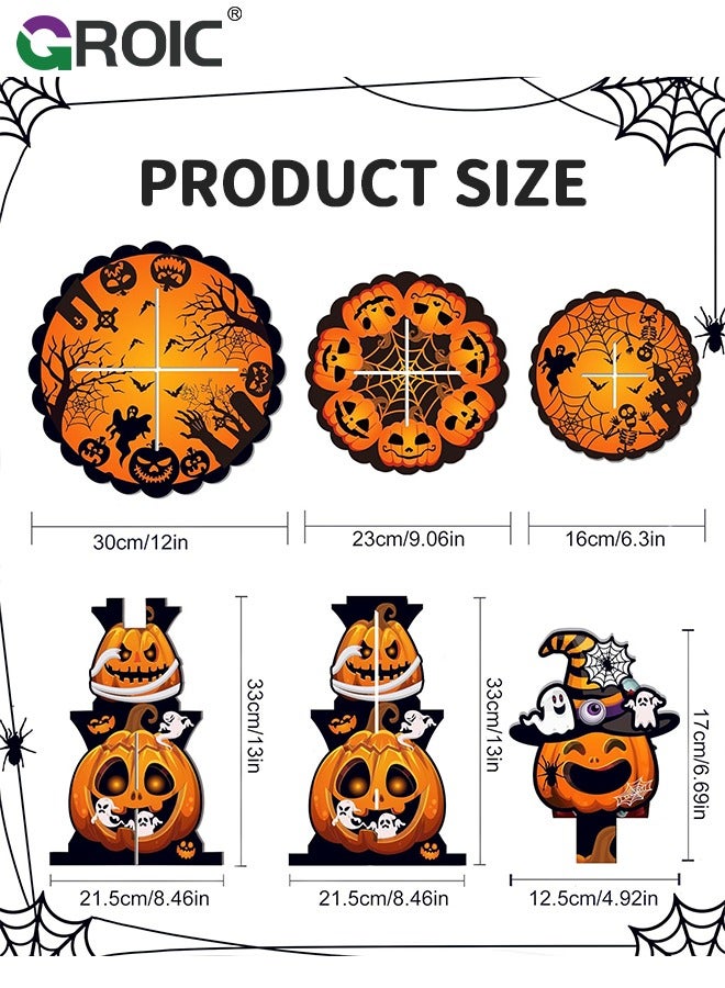 GROIC Pumpkin Cupcake Stand 3 Tier Cardboard Cupcake Holder, Party Decorations, Dessert Tower Party Supplies, Birthday Favors, Birthday Dessert Stand - Image 2