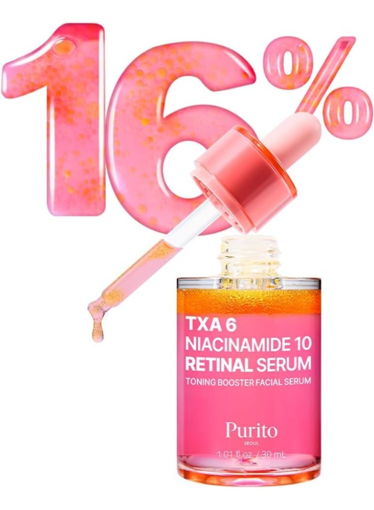 PURITO TXA 6% Niacinamide + 0.1% Retinal Serum for Dark Spots, Texture & Wrinkles - Image 3