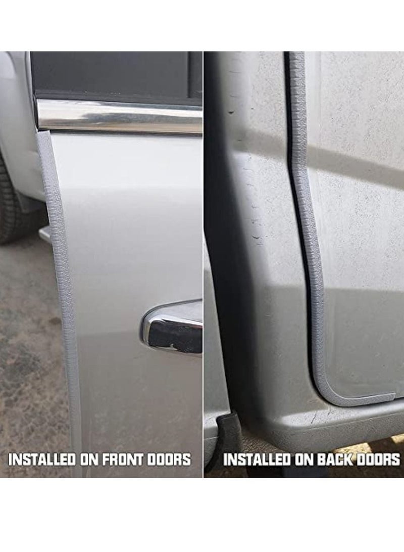 5 Meter Car Door Edge Guards U Shape Trim Rubber Protector Grey - Image 3