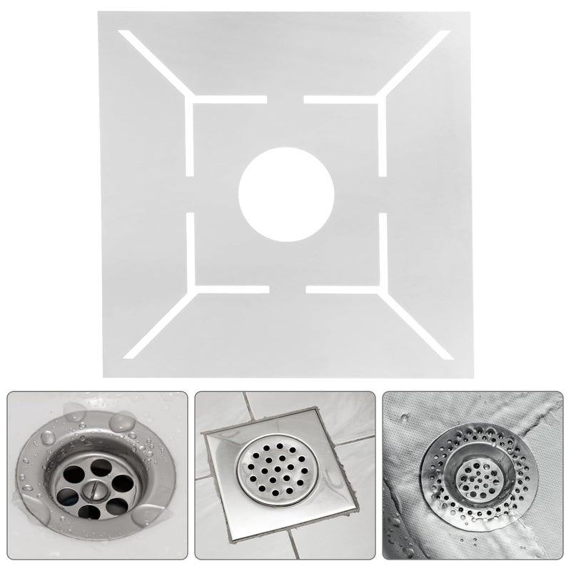 Stainless Steel Floor Drain Measuring Ruler with Hollow Pattern for Accurate Tile Cutting - Image 5