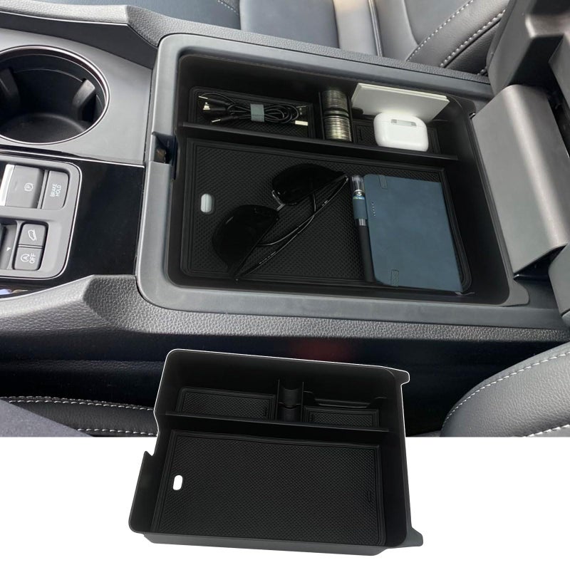 Zxiaochun Center Console Organizer Tray for 2023 2024 2025 2026 Honda Pilot & 2024 2025 2026 Honda Passport & 2024 2025 2026 Ridgeline Accessories, Armrest Box Storage Organizer Divider - Image 1