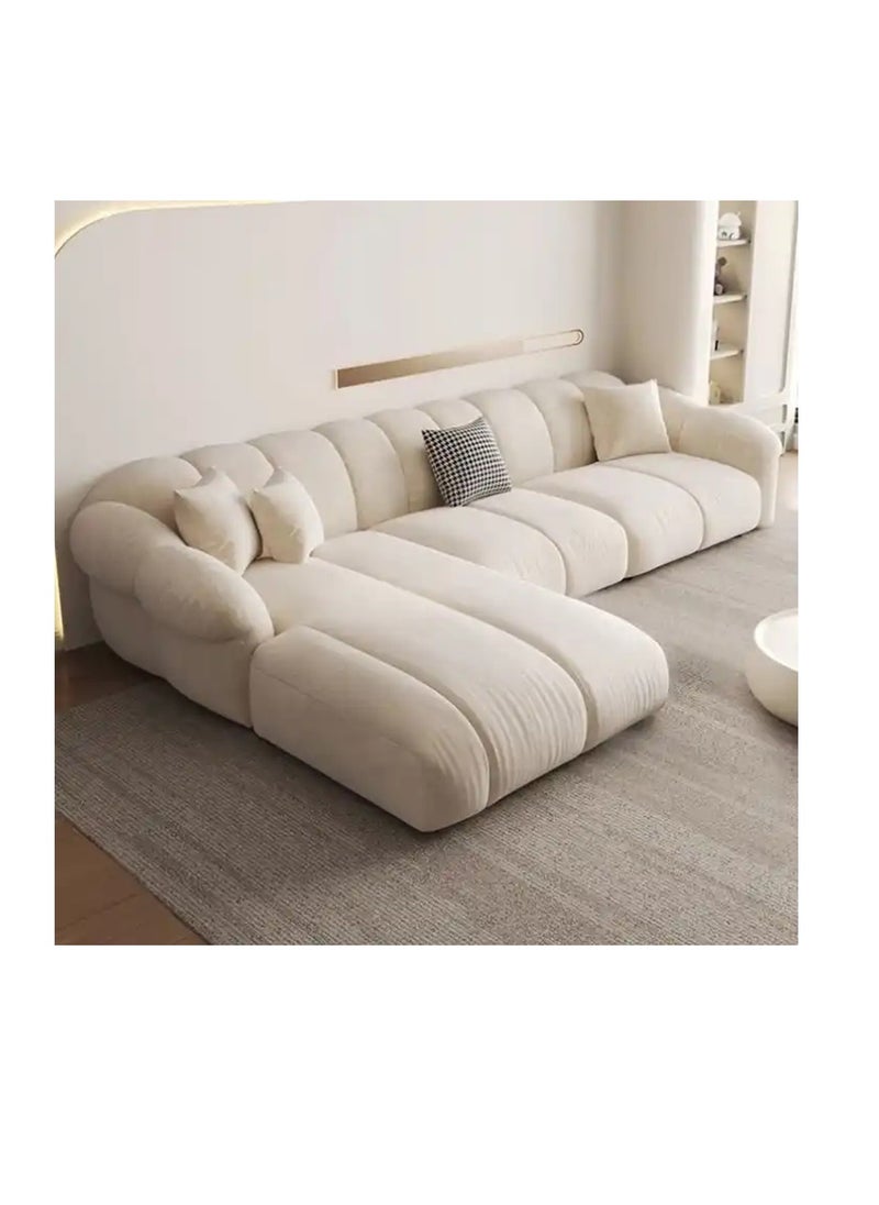 Comfynest - Modern High Qality Fabric L Shape Sofa Set With Chair and ottoman - Image 1