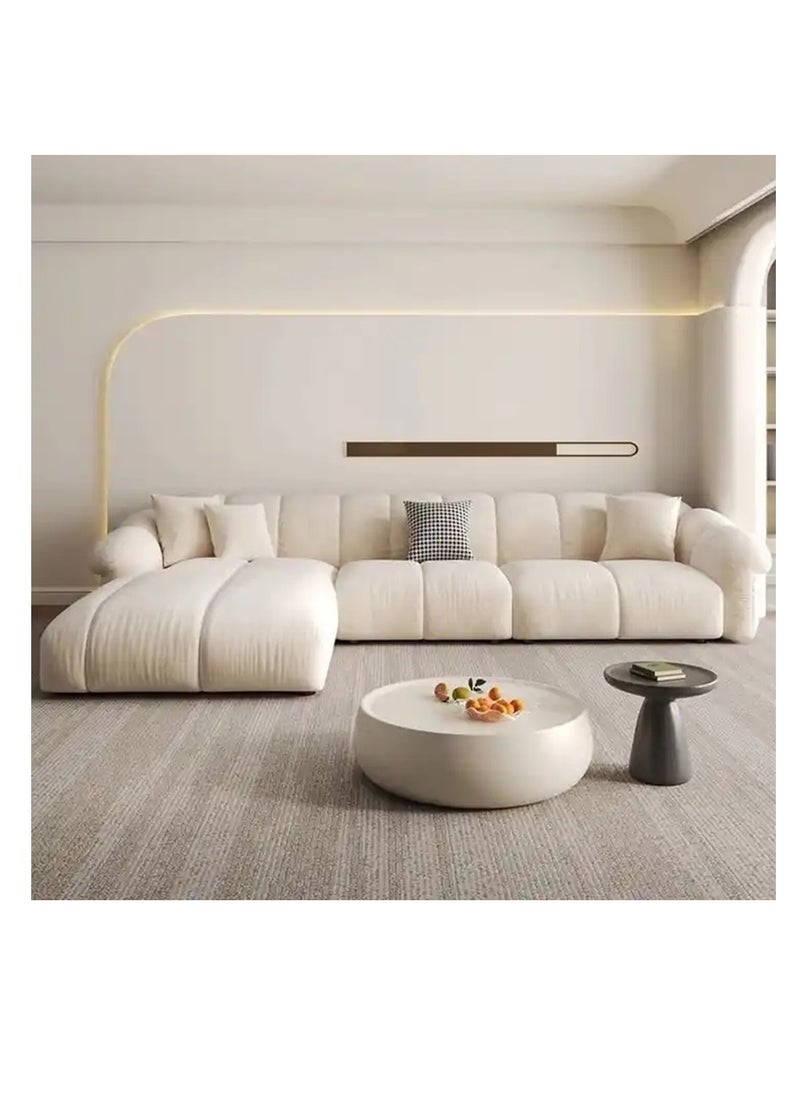 Comfynest - Modern High Qality Fabric L Shape Sofa Set With Chair and ottoman - Image 1