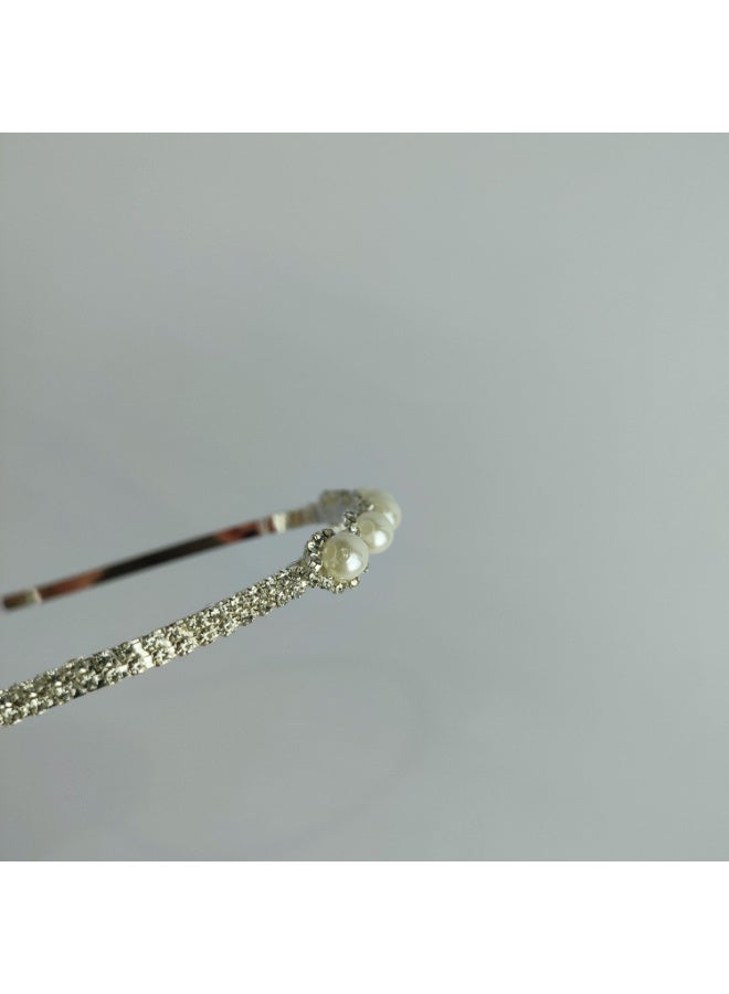 Girls' hair clip - silver color - rust-resistant - Image 3