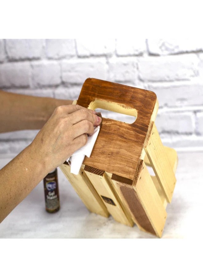 Decoart Americana Walnut Gel Stain - 2 Pack 2oz Water-Based Wood Stain Solution Finish for Board, Planks, Decor, Craft, Room & Outdoor Furniture With E-book - Image 4