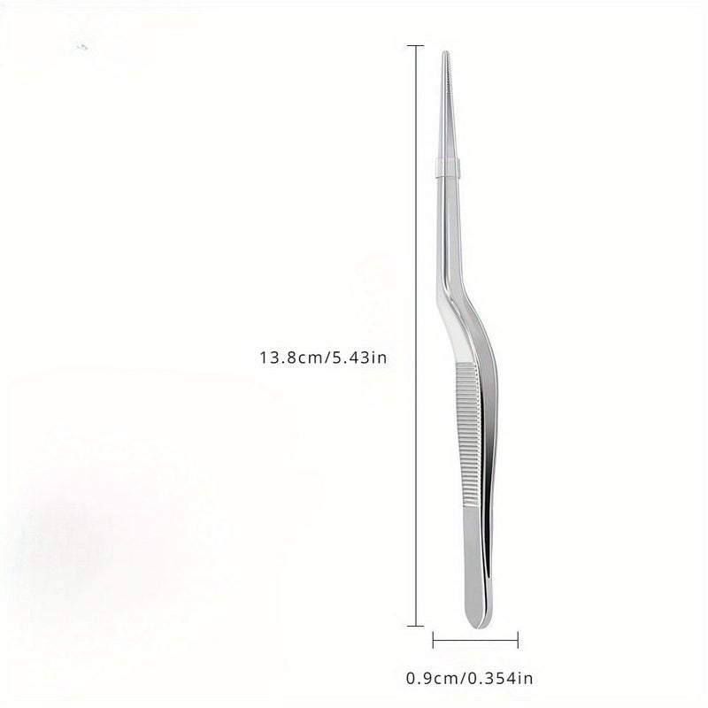 Stainless Steel Crank Tweezer Multipurpose Anti Slip Green Tweezers Clip Health And DIY Beauty Tool - Image 4