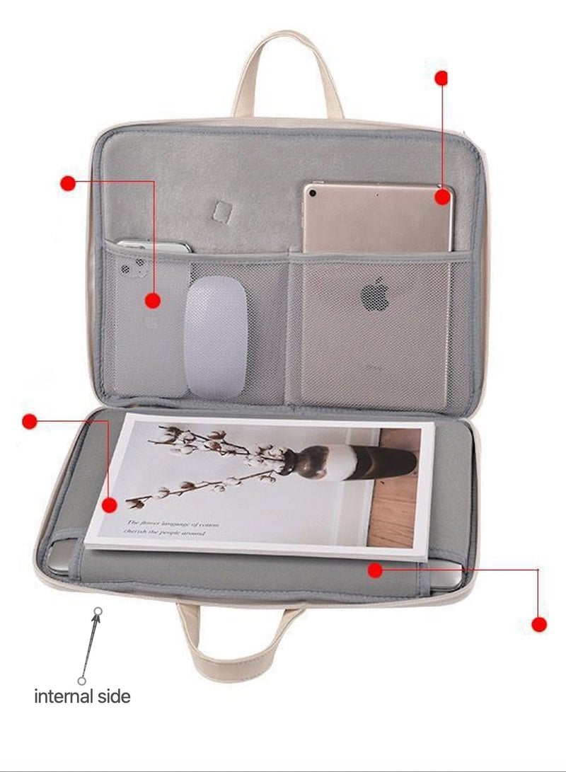 Laptop Bag Sleeve 13.3/14/15/15.6 inch, Laptop Briefcase Multifunctional Large Capacity Sleeve Bag for MAC, HP, Dell, Acer, Asus, Notebook, Cute Panda - Image 2