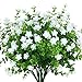 KLEMOO KLEMOO Artificial Flowers Fake Outdoor UV Resistant Boxwood Plants Shrubs 4 Pack, Faux Plastic Greenery for Indoor  - Image 2