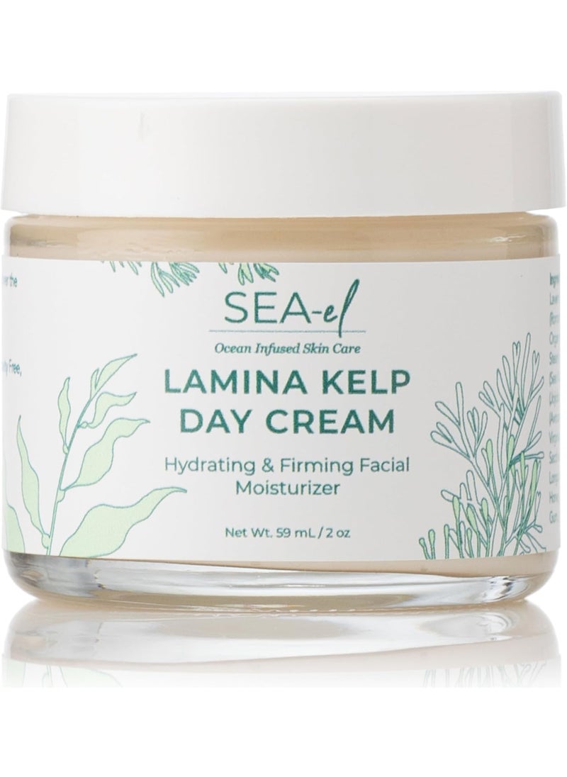 Sea-El Lamina Sea Kelp Day Cream Hydrating & Firming Anti Aging Glow Natural & Organic Dry Skin Care - Daily Face Moisturizer for Women & Men - 2 Oz 