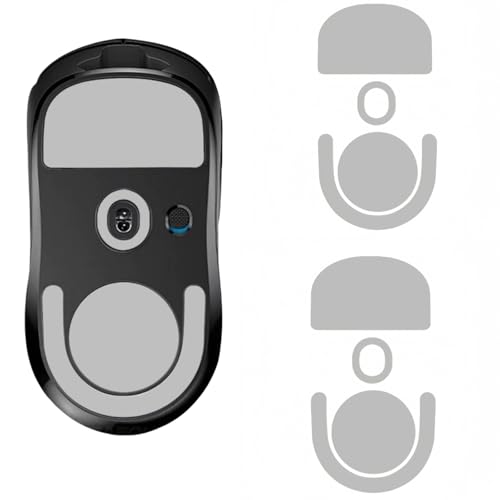 ULTRAEQUIP 2-Pack Balanced Mouse Skates for G Pro X Superlight 2 Skates Smooth PTFE Replacement Mouse Skates Feet, Restore the Feel, 2.5D Curved Edges, Durable, 3M Adhesive, Grey - Image 1