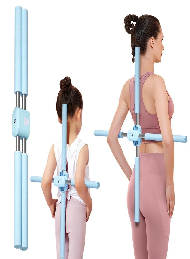 Roenae Yoga Stick, Back Cross Orthosis for Adult And Child, Foam Stainless Steel Material, Improving Hunchback and Chest Back Support, Hump Corrector Posture Corrector Stick Stretching rod(23.6-35.4in) - Image 1