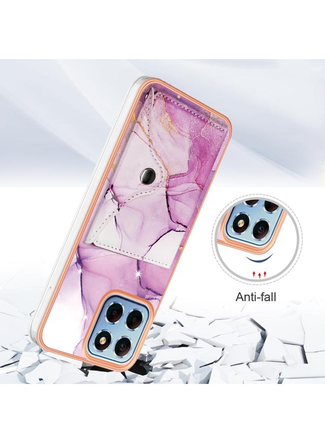 اس-توب جراب لهاتف Honor X8 5G / X6 4G بنمط رخامي مع فتحة بطاقة IMD - Image 2