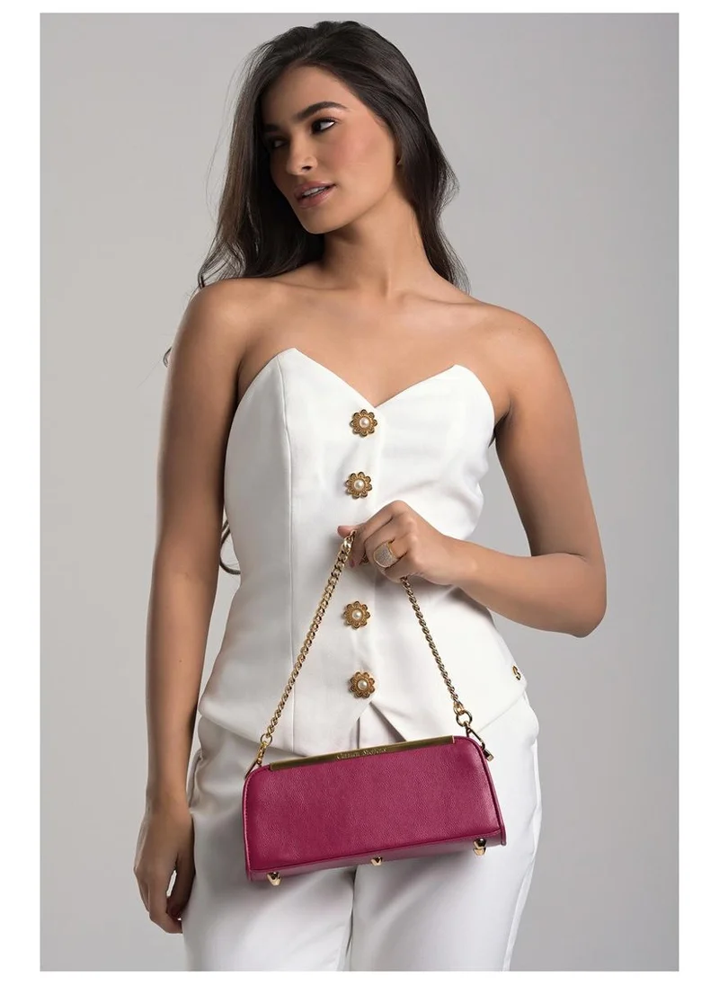 Carmen Steffens  Fuchsia Pink Baguette Bag for Women | Best Price UAE