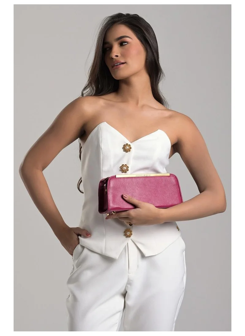 Carmen Steffens  Fuchsia Pink Baguette Bag for Women | Best Price UAE