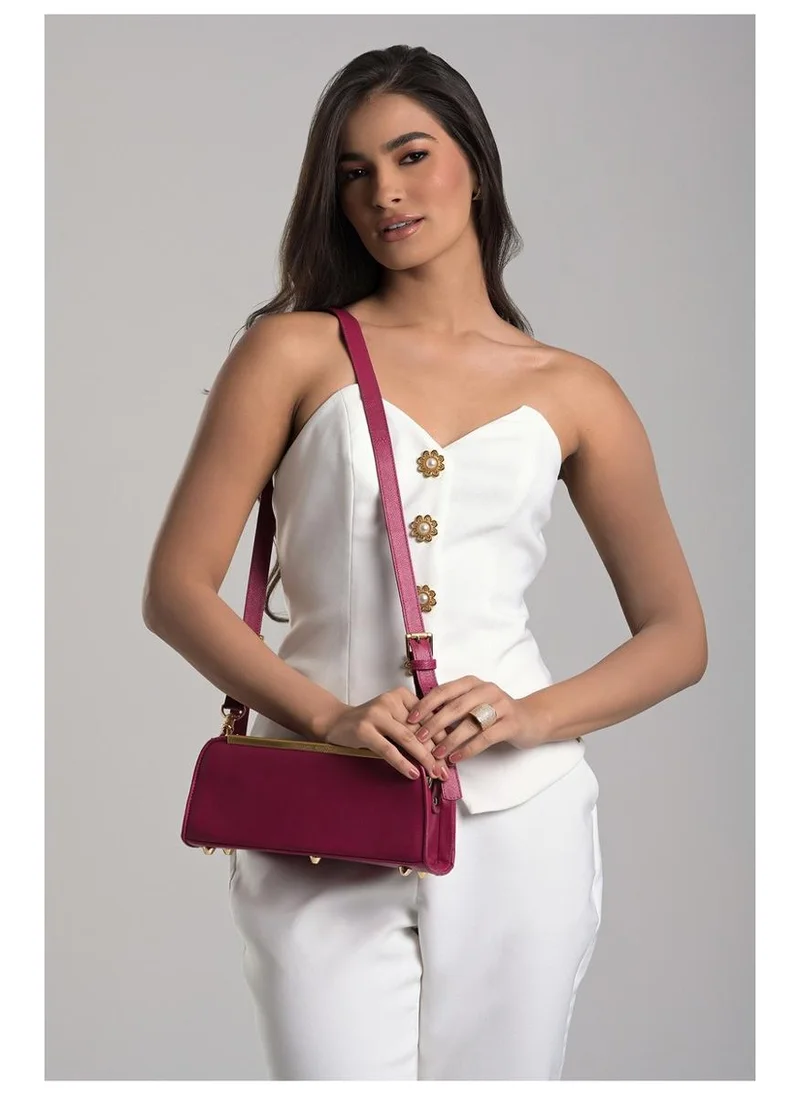 Carmen Steffens  Fuchsia Pink Baguette Bag for Women | Best Price UAE