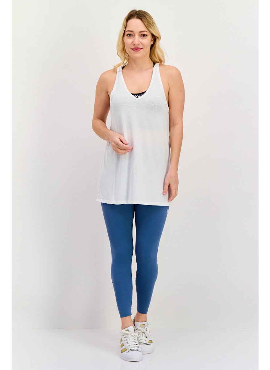 Champion Women Athletic Fit Training Tank Top, White  - Image 4