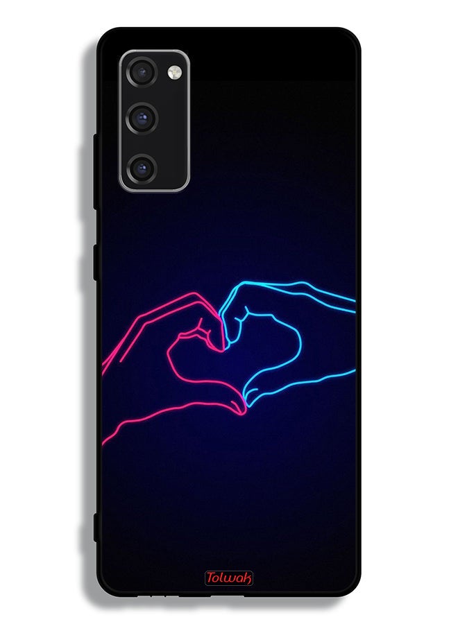 Tolwak Samsung Galaxy S20 FE Protective Case Cover Touching Hand Making Heart - Image 2