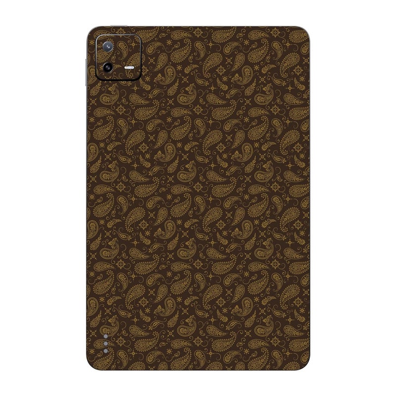 Capes Tablet Skins for Xiaomi Pad 6 | Ultra-Thin Protective Film | Anti-Scratch Vinyl Decal Skin | Not Case/Cover (Brown Paisley, Back Skin) - Image 1