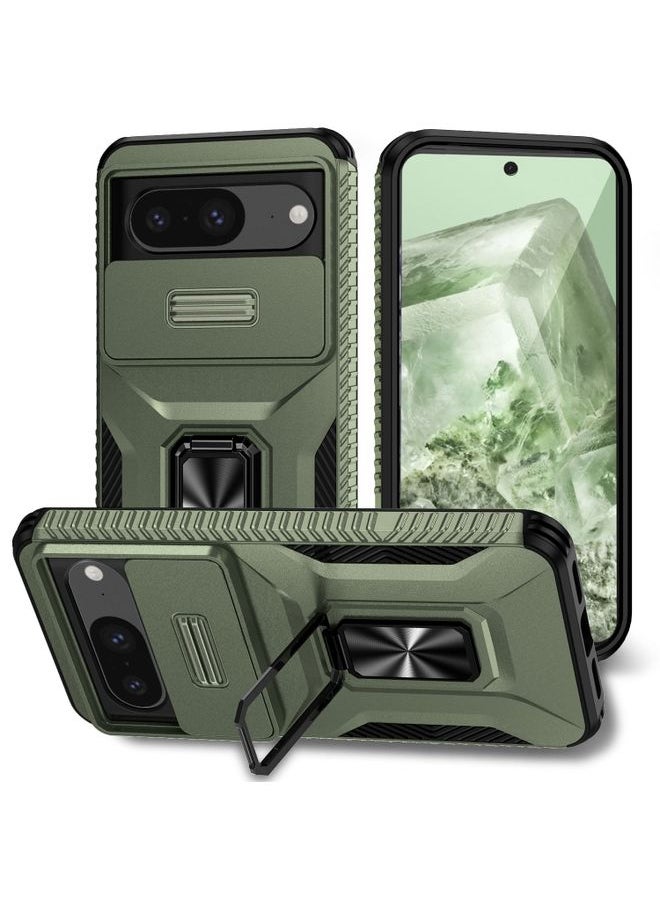 HuHa - Case Cover For Google Pixel 8 Sliding Camshield Holder Phone Case Alpine Green - Image 1