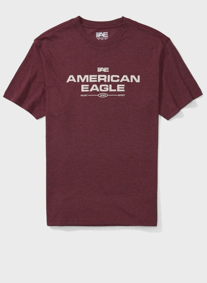 امريكان ايجل Graphic Crew Neck T-Shirt