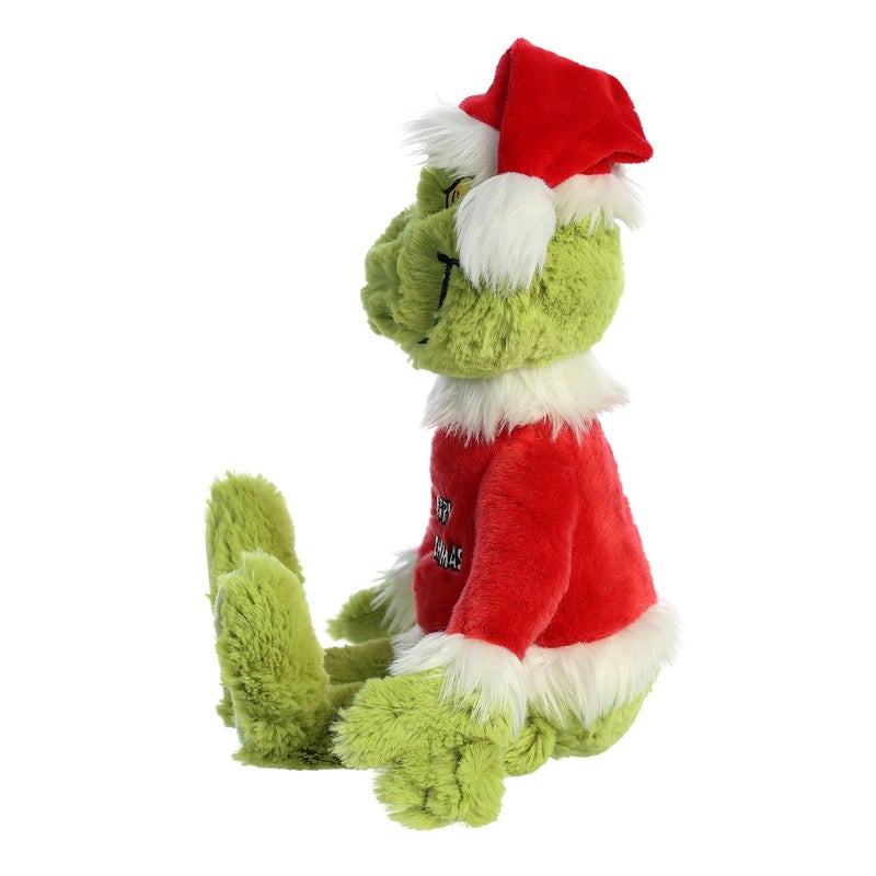 AuroraÂ® Whimsical Dr. Seussâ„¢ Merry Grinchmas Grinch Stuffed Animal - Officially Licensed Plush for Imaginative Play - Perfect for Kids and Adults - Green 16 Inches - Image 4