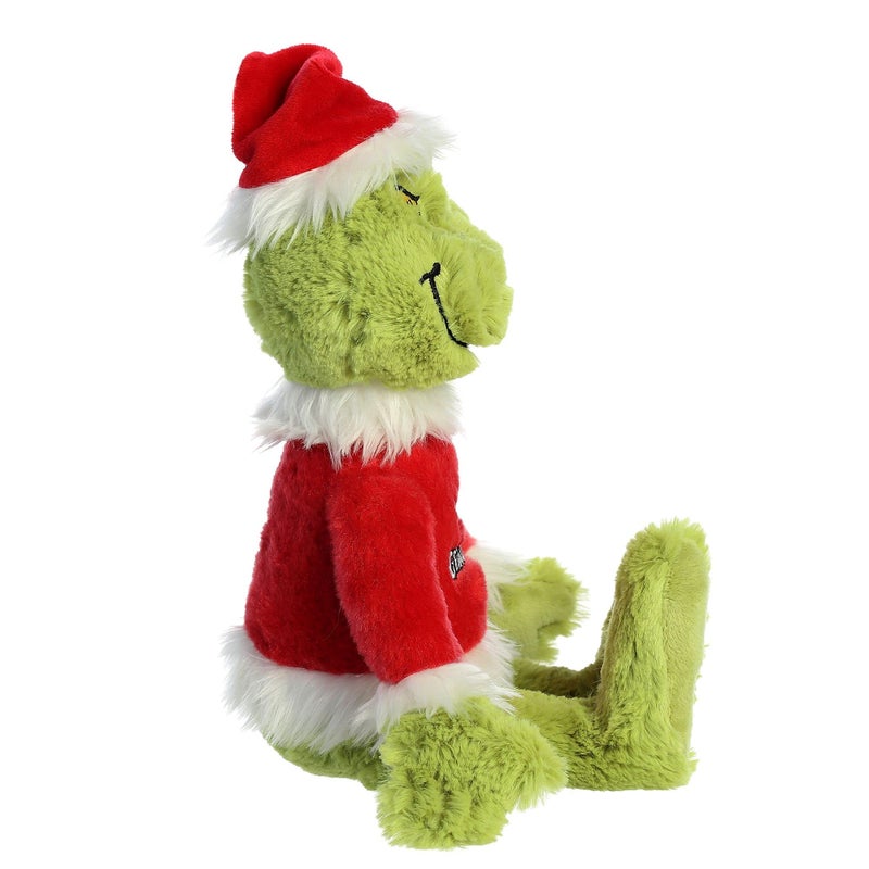 AuroraÂ® Whimsical Dr. Seussâ„¢ Merry Grinchmas Grinch Stuffed Animal - Officially Licensed Plush for Imaginative Play - Perfect for Kids and Adults - Green 16 Inches - Image 3