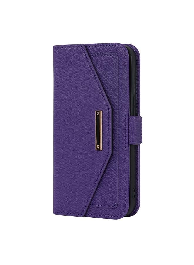 S-TOP Case For iPhone 12 mini Cross Texture Lanyard Leather Phone Case - Image 2