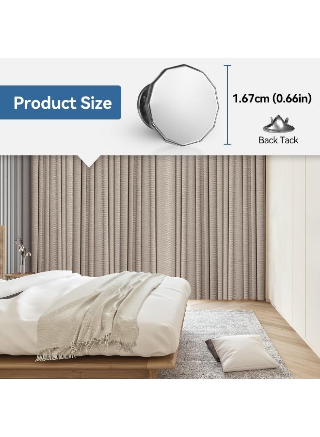 20 Pairs Magnetic Curtain Closure Weights With Back Tack - Prevent Shower Liner From Blowing Around - Works for Drapery, Flag, Tablecloth - Image 2