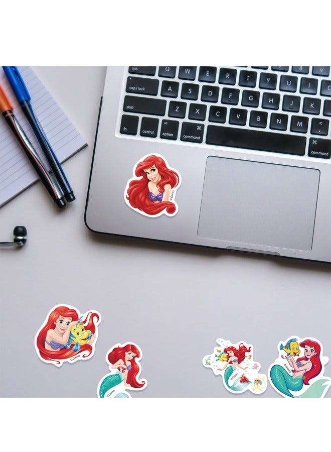 50PCS Mermaid Stickers Pack, Cartoon Vinyl Waterproof  Sticker for Water Bottle, Laptop, PC, Case, Car, Notebook, Skateboard, Journal, Aesthetic Stickers as Gifts for Kids, Teens, Girls - Image 3