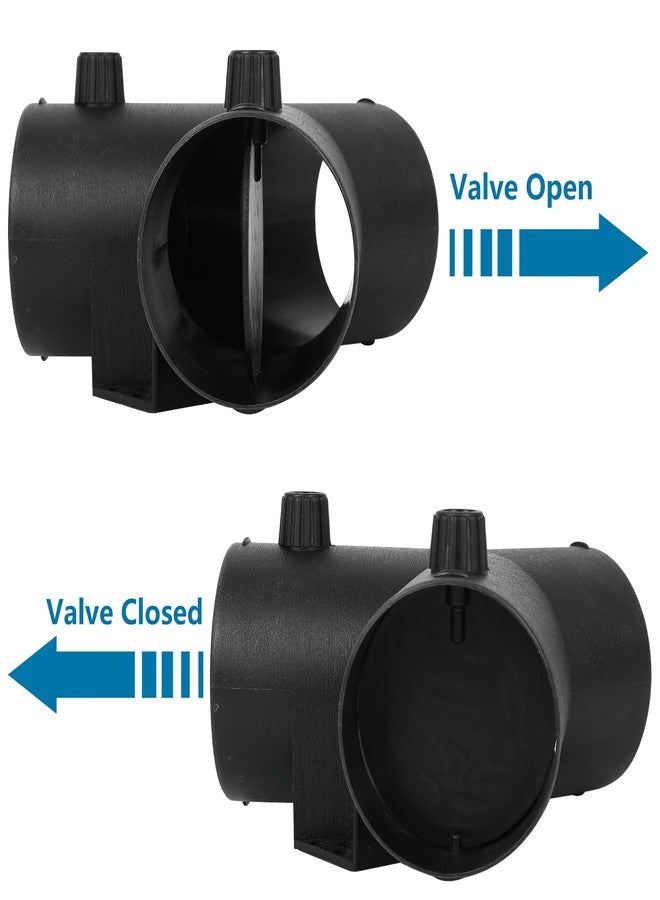 Copgge Diesel Heater Duct Connector Parking Heater Pipe Hose Ducting Vent Connector with Adjustable Valve Flap for Eberspacher Webasto Diesel Heater, for Chinese Diesel Heater 5KW 8KW (Y Branch 75MM) - Image 3
