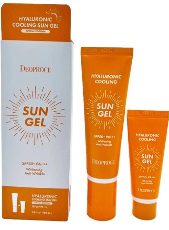 DEOPROCE DEOPROCE HYALURONIC COOLING SUN GEL SPECIAL EDITION(50G+20G*1EA) - Image 2