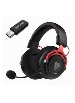 2.4G Wireless USB Gaming Headset with Noise Cancelling Mic,3D Surround Sound, Soft Memory Earmuffs for PC PS4 PS5