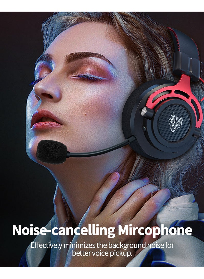 NUBWO - 2.4G Wireless USB Gaming Headset with Noise Cancelling Mic,3D Surround Sound, Soft Memory Earmuffs for PC PS4 PS5 - Image 1