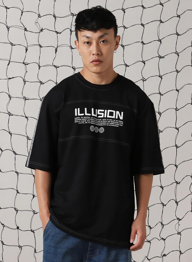 Hubberholme Graphic Print Cotton Oversized T-Shirt - Image 4