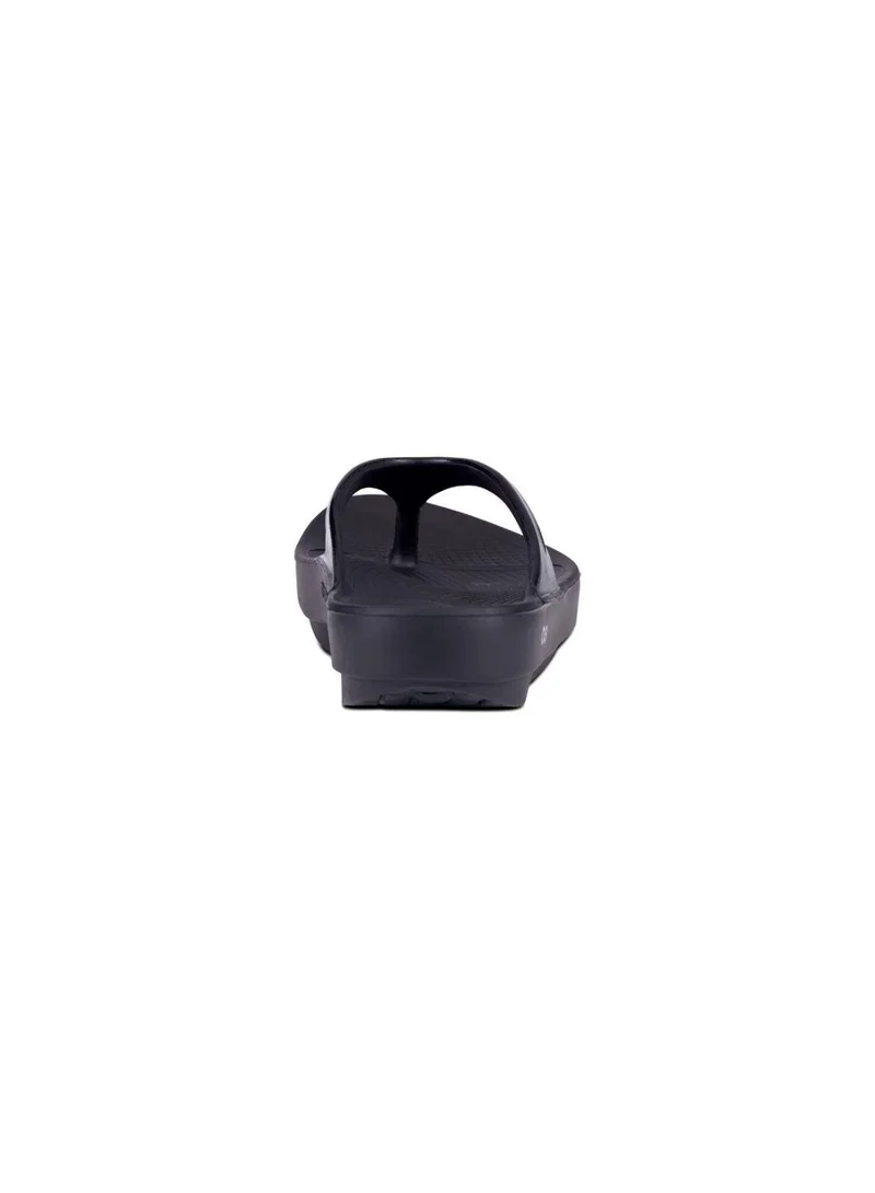 OOFOS UNISEX OOLALA THONG SPORTS SANDALS BLACK