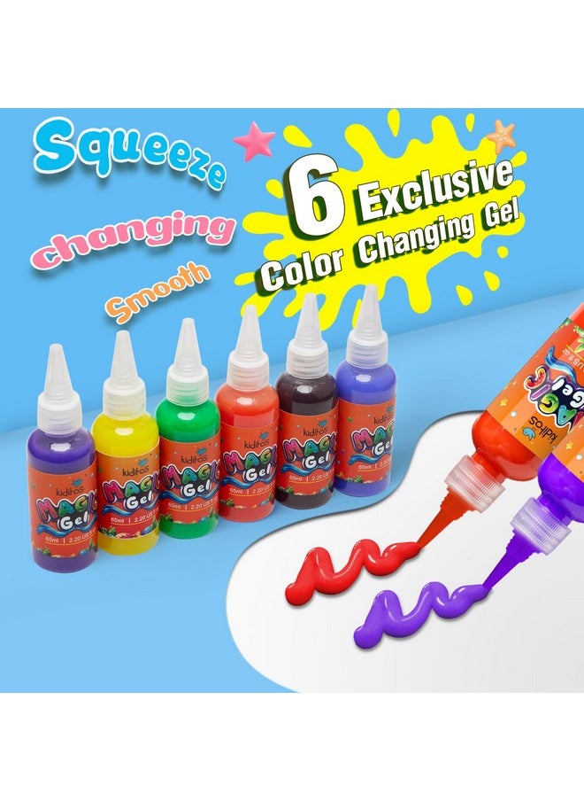 Kiditos - Color Changing Magic Water Elf Toy Kit, Magic Aqua Fairy Water Gel Kit With 6 Color Changing Gels And 6 Molds. Christmas Gifts, Birthday Gifts, Party Favors, Arts&Crafts Diy Stem Kits For Kids - Image 1