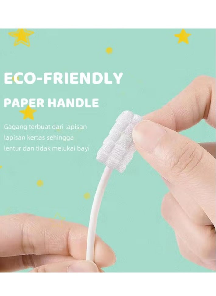 DMG TECH Baby tongue cleaner baby toothbrush disposable infant toothbrush to clean baby's mouth baby soft gauze toothbrush newborn oral cleaning stick dental care  - Image 4