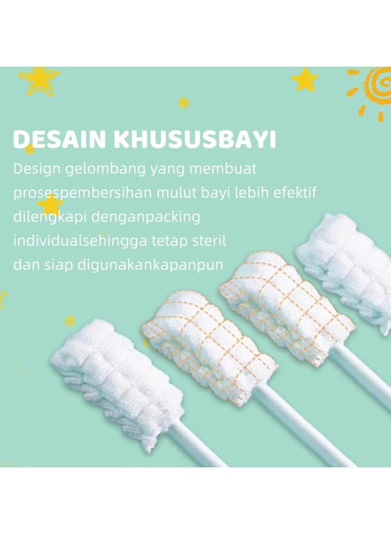 DMG TECH Baby tongue cleaner baby toothbrush disposable infant toothbrush to clean baby's mouth baby soft gauze toothbrush newborn oral cleaning stick dental care  - Image 5